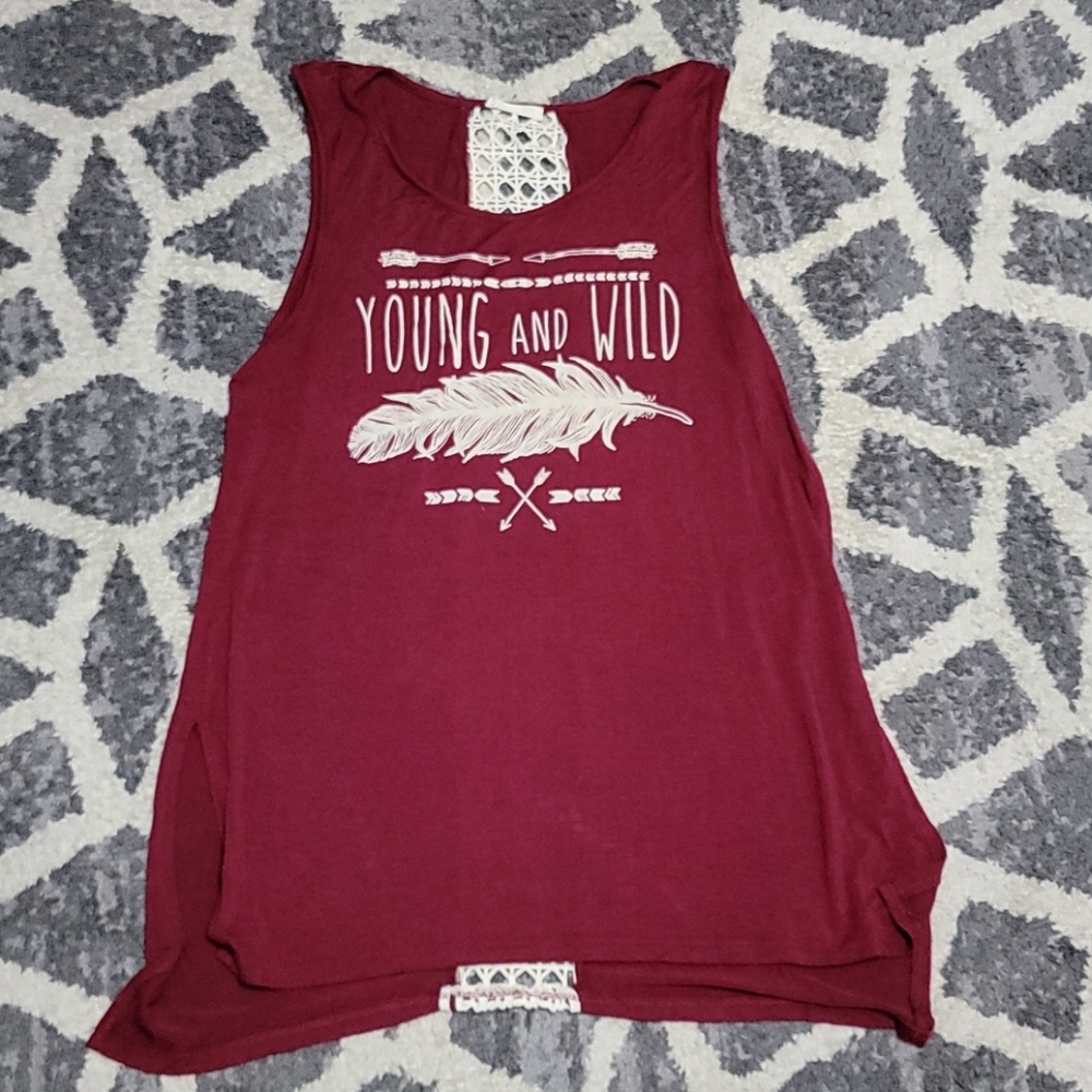 Young and wild tank top